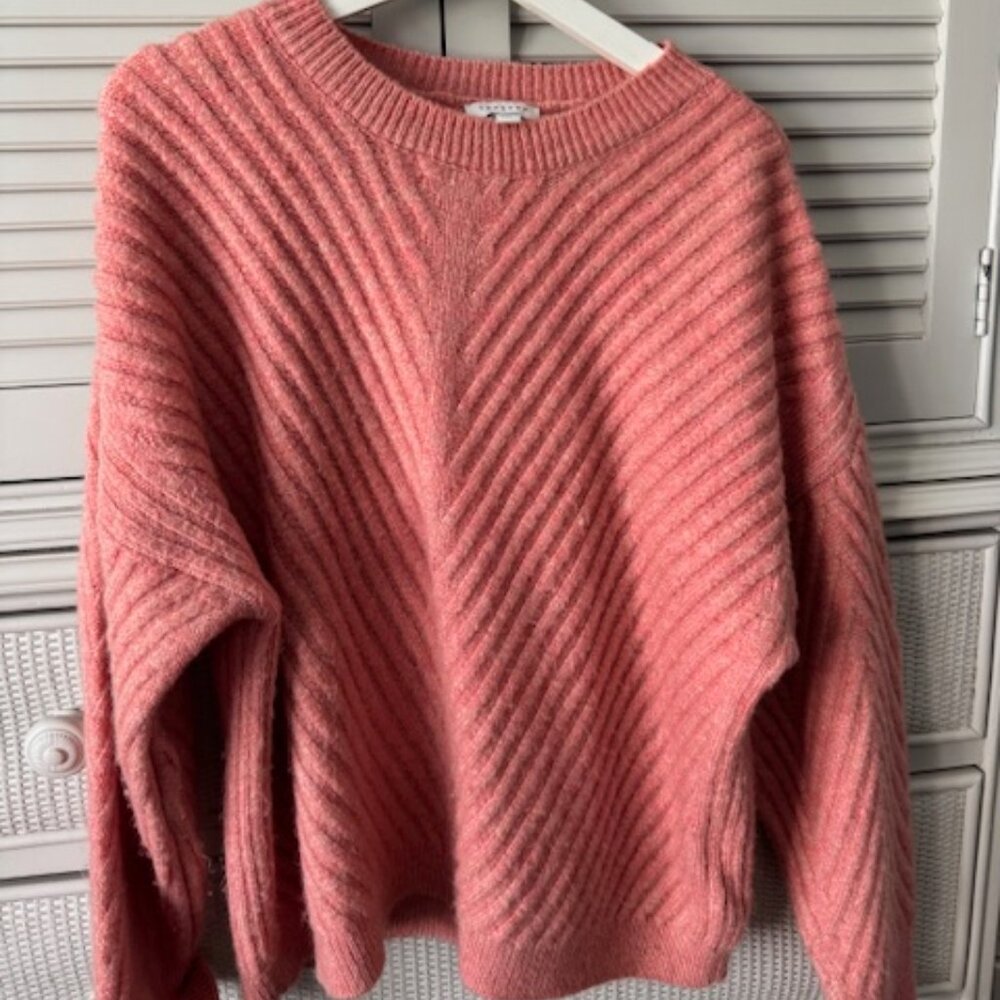 Top Shop Coral Sweater Size M